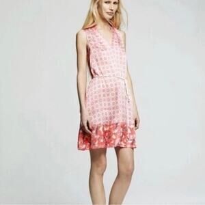 Peter Som x Design Nation NWT Chakra Coral Belted Halter Sundress SZ XS